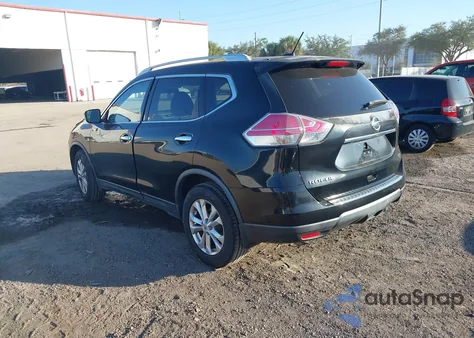 2015 Nissan Rogue Sv из США, поврежденный, VIN KNMAT2MT6FP555918
